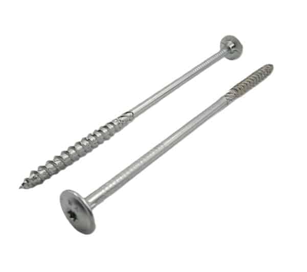 Tellerkopschroeven verzinkt torx 10x280mm tx40 inhoud 10 stuks Tellerkopschroeven verzinkt torx 10x280mm tx40 inhoud 10 stuks